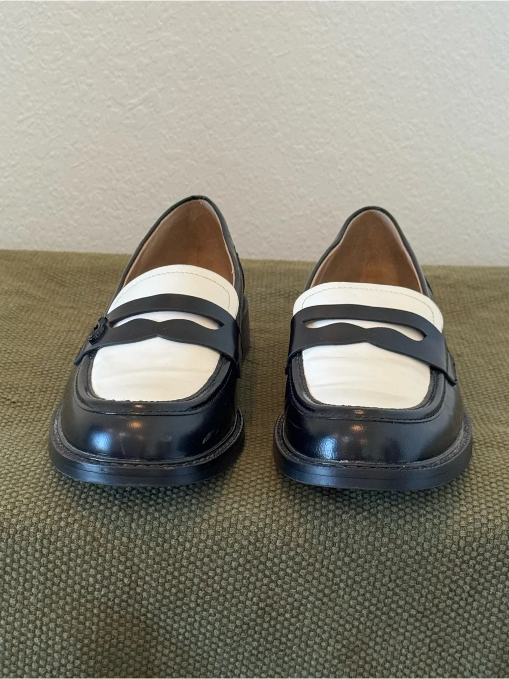 Sam Edelman Women's Colin Black/Bright White Loafers
